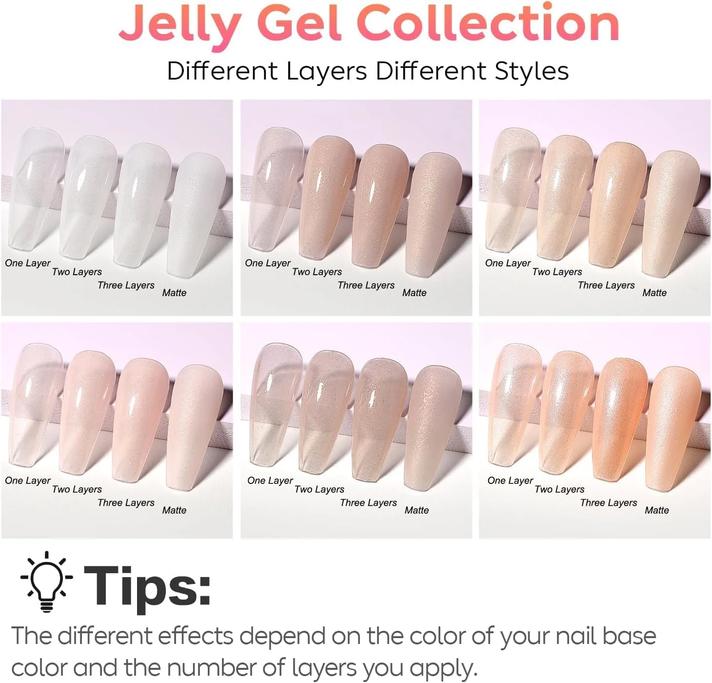 ست ژل بیس رابر AIMEILI، ۸ میلی لیتر، ۶ رنگ، ژل ناخن رابر UV، ۴ در ۱ - کیت ۵۱ ست ژل بیس رابر AIMEILI، ۸ میلی لیتر، ۶ رنگ، ژل ناخن رابر UV، ۴ در ۱ - کیت ۵۱