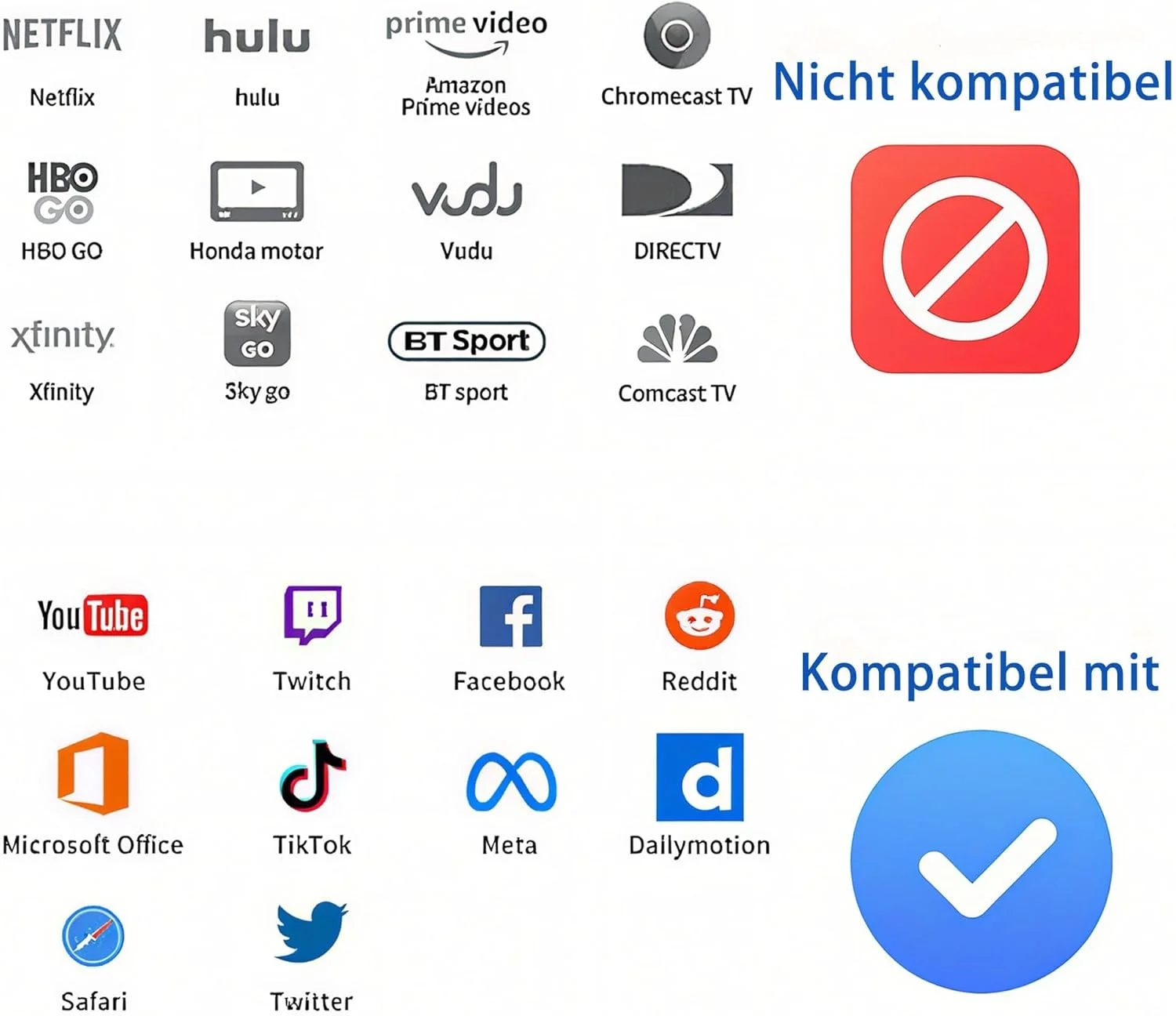 دانگل میراکست HDM، دانگل HDMI بی‌سیم، دانگل میراکست HDMI، سازگار با آی‌پد/اندروید/آی‌اواس به تلویزیون/مانیتور (پشتیبانی از میراکست، DLNA، ایرپلی)