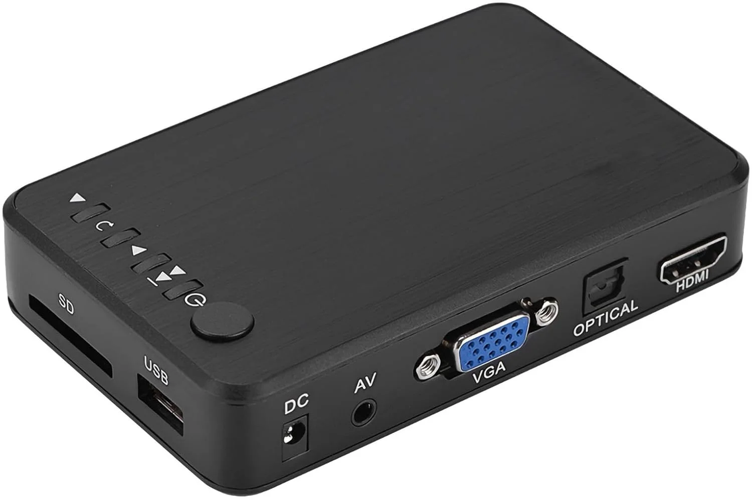 پخش کننده رسانه HDMI، پخش کننده رسانه تلویزیونی قابل حمل حرفه ای برای هارد دیسک، کارت SD، درایو فلش USB (دوشاخه EU)