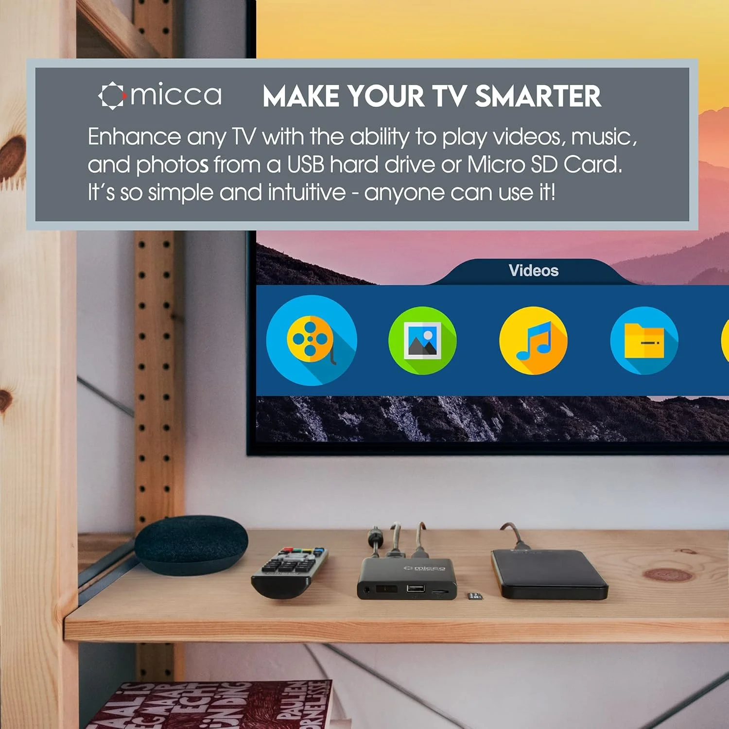 دستگاه پخش رسانه دیجیتال میکا Speck G3 2K Quad-HD برای درایوهای USB و کارت های MicroSD، ساینیج دیجیتال، ویدیوهای H.265/HEVC H.264/AVC MP4 MKV، موسیقی MP3، عکس های JPG، HDMI 4K، AV آنالوگ، پخش خودکار و ادامه پخش دستگاه پخش رسانه دیجیتال میکا Speck G3 2K Quad-HD برای درایوهای USB و کارت های MicroSD، ساینیج دیجیتال، ویدیوهای H.265/HEVC H.264/AVC MP4 MKV، موسیقی MP3، عکس های JPG، HDMI 4K، AV آنالوگ، پخش خودکار و ادامه پخش