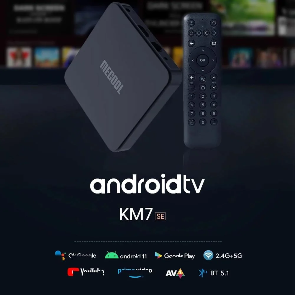 اندروید باکس MECOOL KM7 SE با 2 گیگابایت رم و 32 گیگابایت حافظه داخلی، دارای اندروید 11 و پردازنده Amlogic S905Y4 اندروید باکس MECOOL KM7 SE با 2 گیگابایت رم و 32 گیگابایت حافظه داخلی، دارای اندروید 11 و پردازنده Amlogic S905Y4