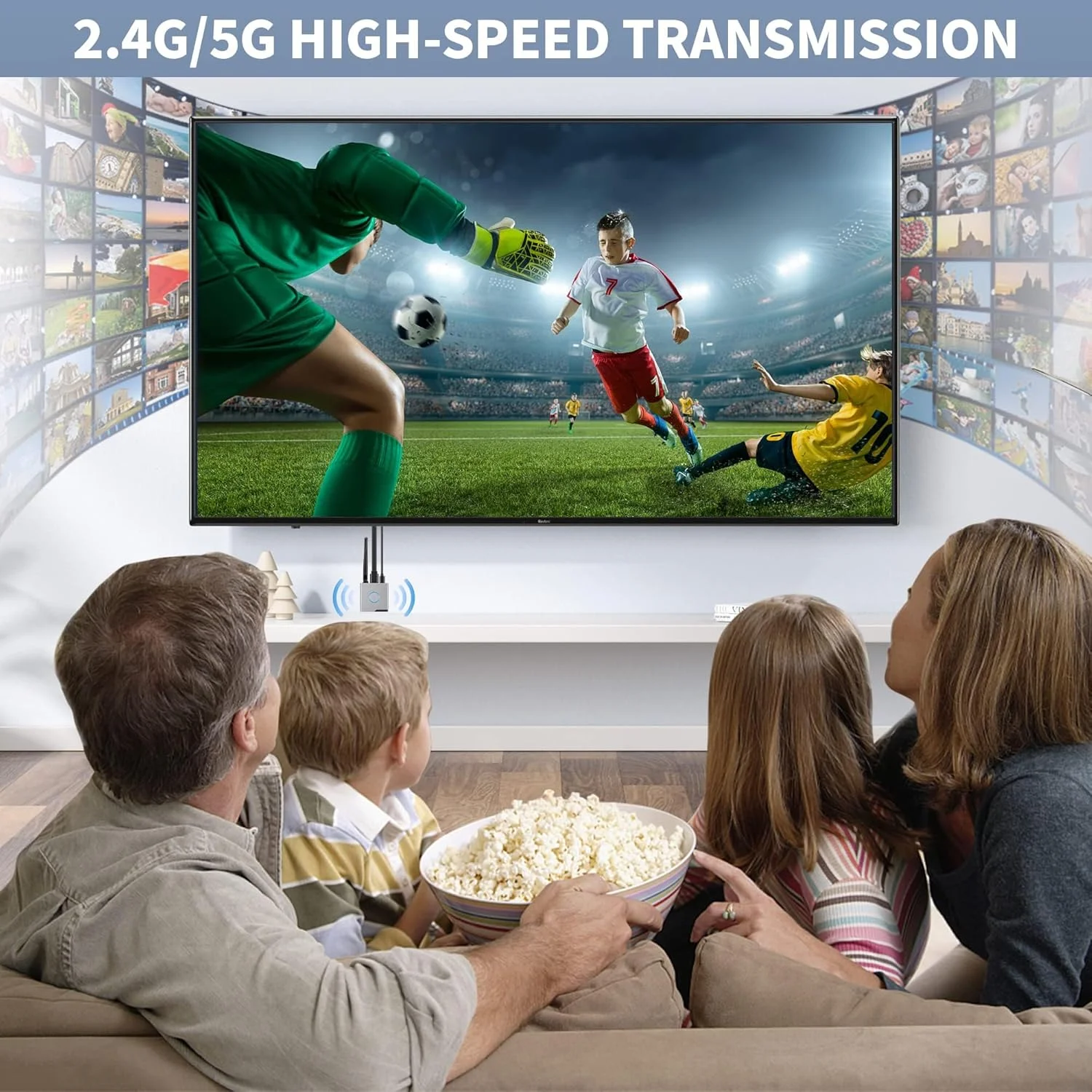 دانگل آداپتور نمایشگر HDMI بی سیم MAKINGTEC 4K، گیرنده بی سیم، توسعه دهنده بی سیم HDMI ویدئو/صوتی/فایل رسانه ای جریانی از لپ تاپ، کامپیوتر، تلفن هوشمند به پروژکتور مانیتور HDTV