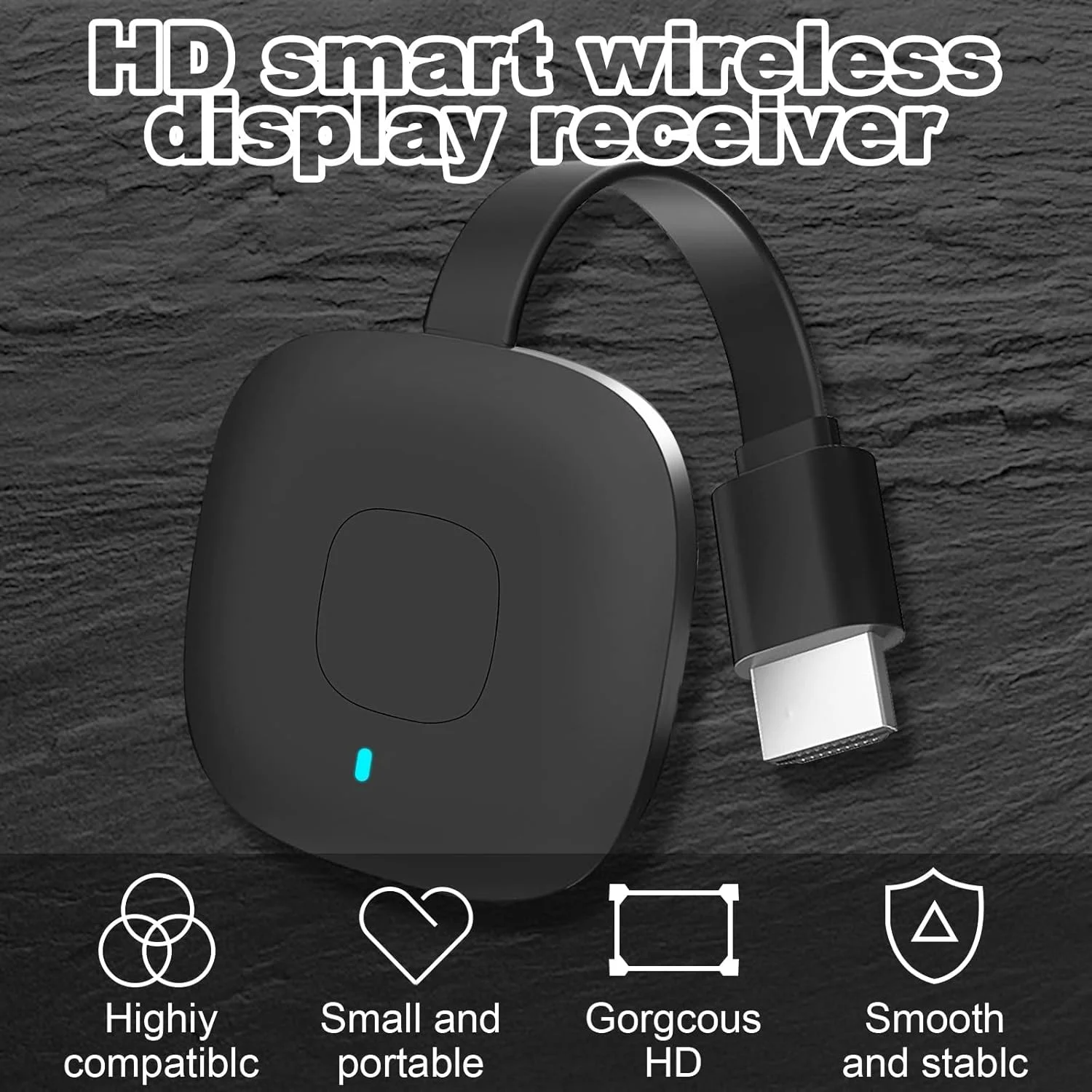 دانگل نمایشگر HDMI بی سیم MAKINGTEC، گیرنده استریم وای فای 4K HDR، استریم وای فای فیلم، نمایش و گیرنده تلویزیون زنده از iPad، Android، تبلت، Windows به HDTV/مانیتور/پروژکتور دانگل نمایشگر HDMI بی سیم MAKINGTEC، گیرنده استریم وای فای 4K HDR، استریم وای فای فیلم، نمایش و گیرنده تلویزیون زنده از iPad، Android، تبلت، Windows به HDTV/مانیتور/پروژکتور