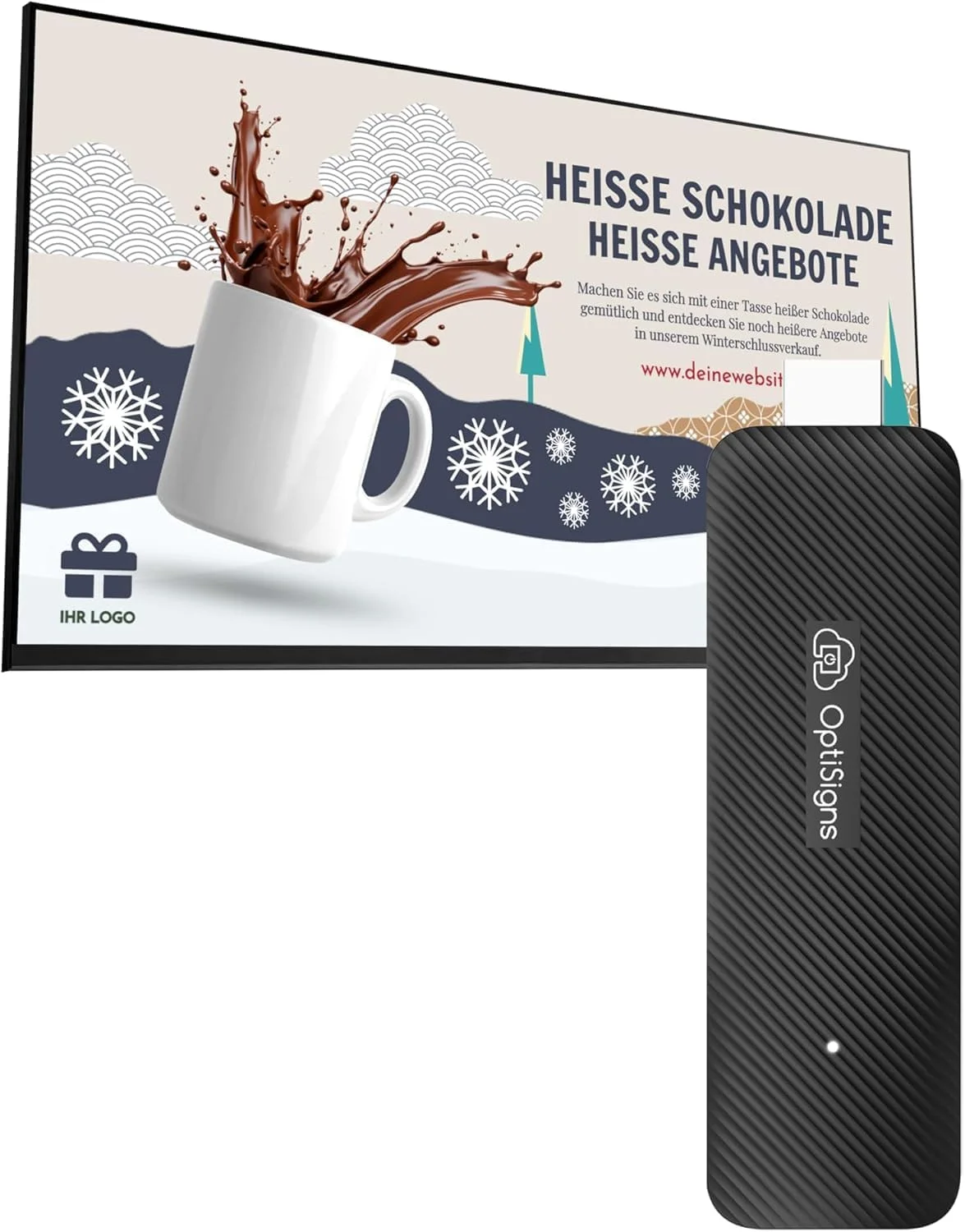 دستگاه پخش کننده ساینیج دیجیتال اندروید OptiSigns - دوشاخه EU