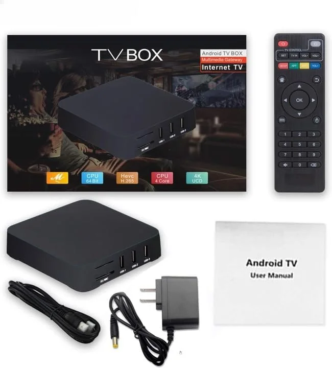 اندروید باکس حرفه ای کارخانه / ست تاپ باکس هوشمند 4K Ultra HD، پردازنده هشت هسته ای، وای فای دو بانده، سازگار با تلویزیون ها، پروژکتورها و دستگاه های تلفن همراه برای پخش روان و تجربه بازی