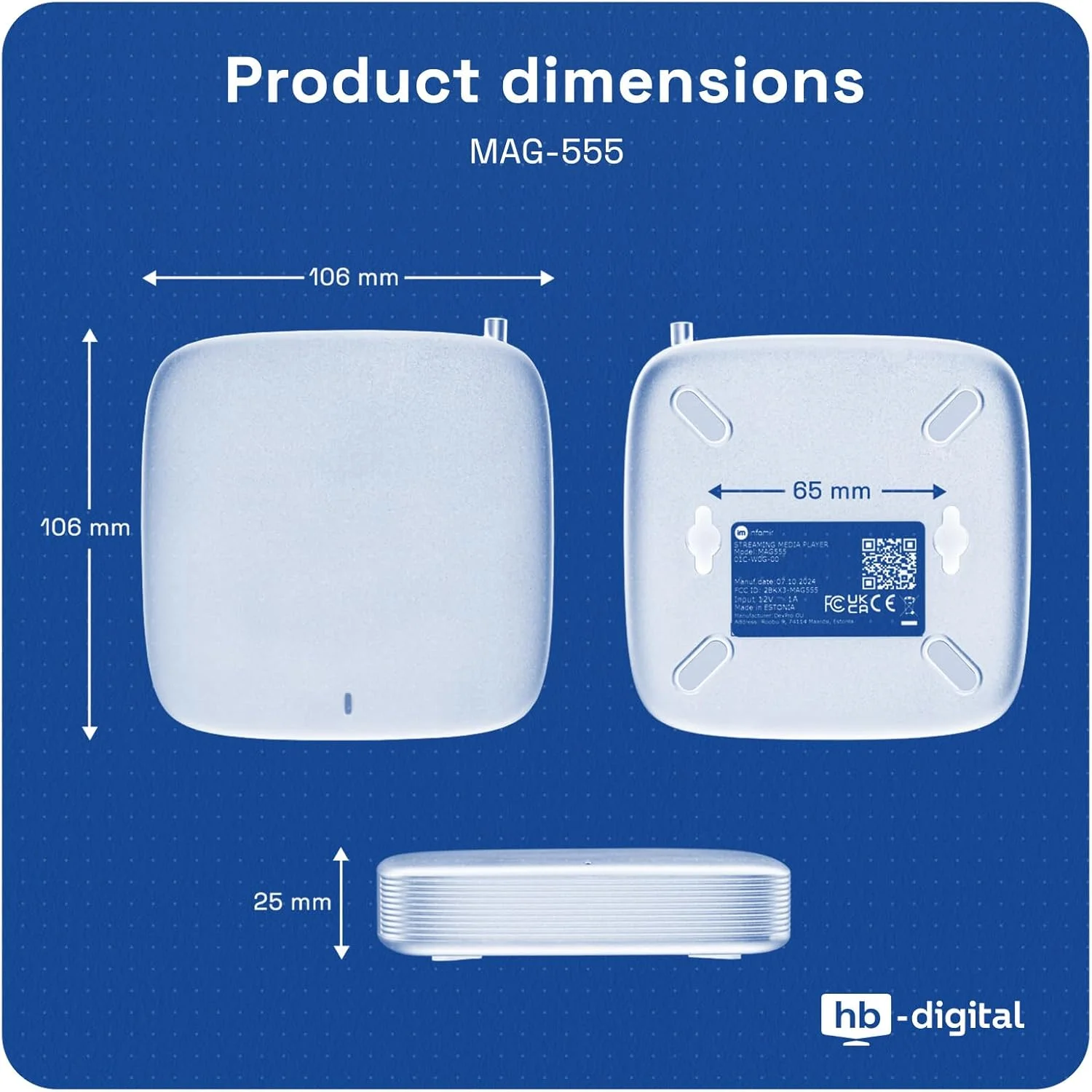 مدیا پلیر اورجینال MAG 555 Infomir & HB-Digital گیرنده 4K HDR با Google Assistant، Netflix، Prime Video، Disney+، Youtube، Dolby Atmos. مدیا پلیر اورجینال MAG 555 Infomir & HB-Digital گیرنده 4K HDR با Google Assistant، Netflix، Prime Video، Disney+، Youtube، Dolby Atmos.