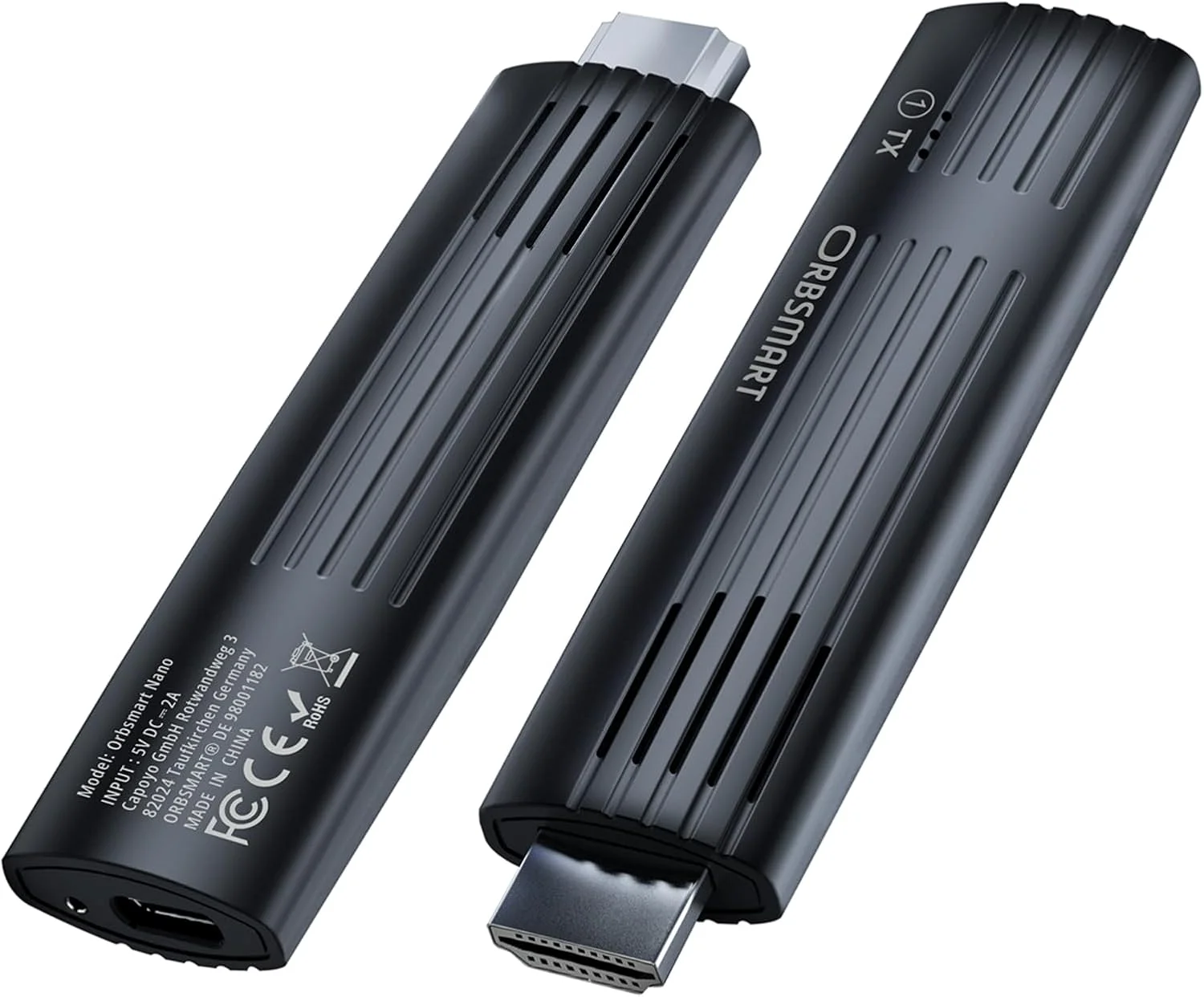 اکستندر HDMI بی سیم Orbsmart Nano با کیفیت 1080p Full HD / برد 30 متر / بدون نیاز به WLAN / فرستنده و گیرنده بی سیم / بی سیم 2.4/5GHz / برای لپ تاپ/کامپیوتر/دوربین/PS5 به تلویزیون/مانیتور