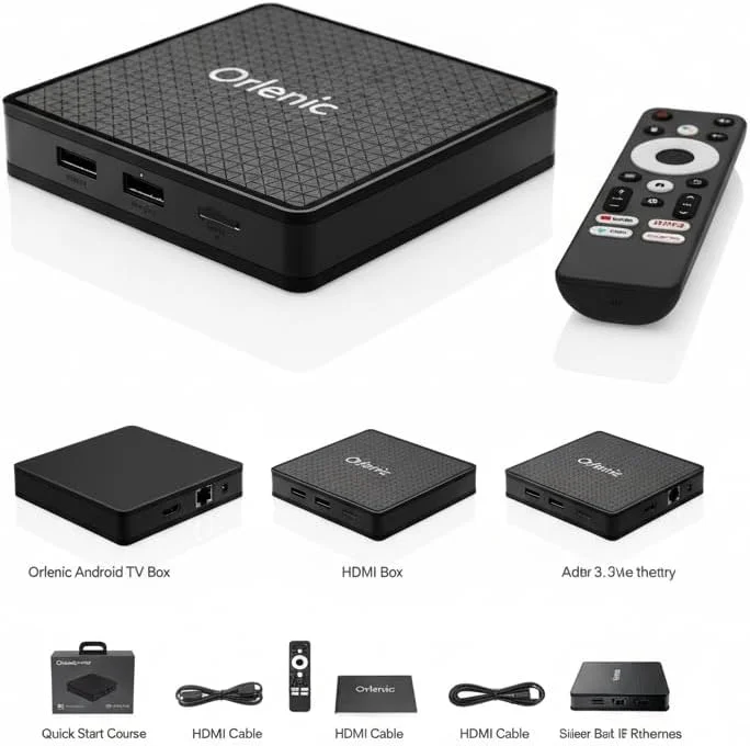 اندروید باکس 4K اورلنیک X5، مدیا پلیر چهار هسته ای H313 با پردازنده گرافیکی G31، وای فای دو بانده و بلوتوث 5.0، رم 2 گیگابایتی + حافظه 16 گیگابایتی، استریم، بازی، برنامه ها، ارتقاء تلویزیون هوشمند