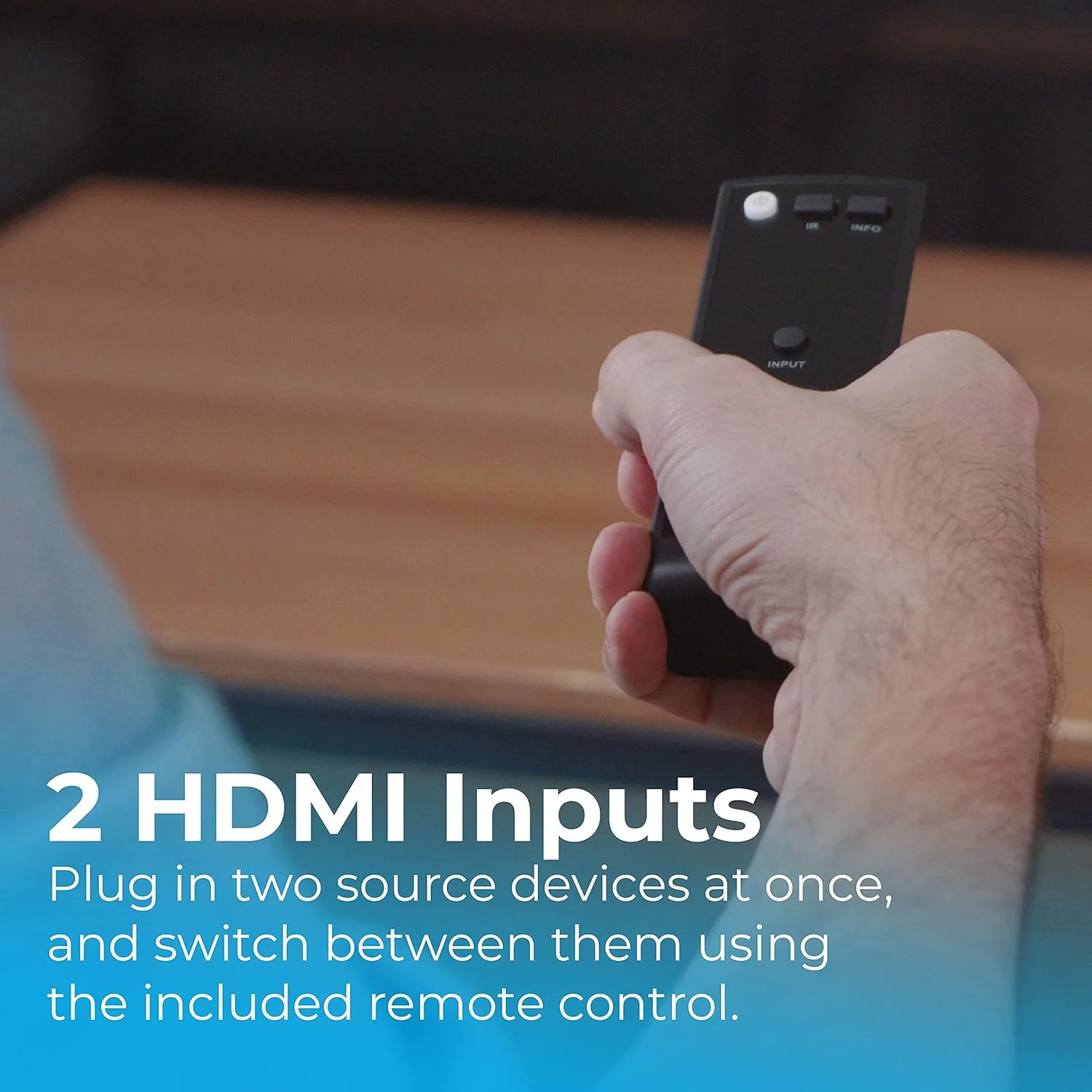 فرستنده و گیرنده بی سیم HDMI Nyrius Aries Home+ با 2 ورودی برای پخش ویدئوهای HD 1080p 3D و صدای دیجیتال از دستگاه های Cable Box، Satellite، Bluray، DVD، PS4، PS3، لپ تاپ و کامپیوتر (NAVS502)