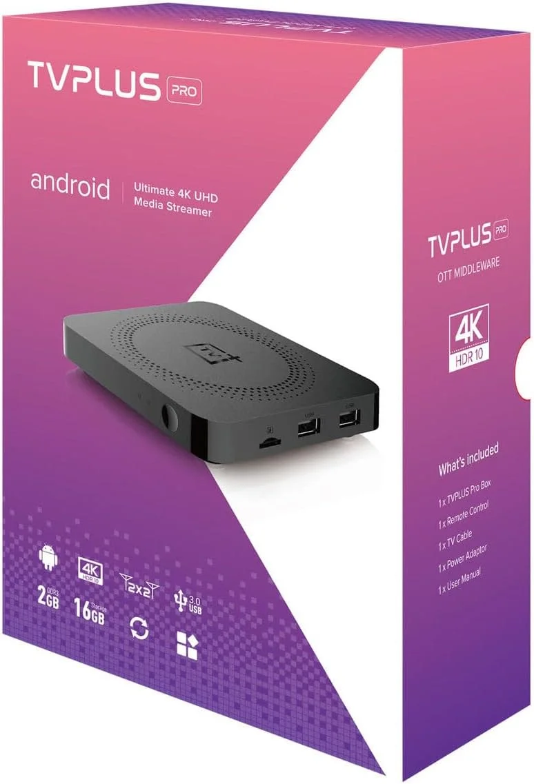 اندروید باکس 2023 Tv Plus Pro با وای فای دو بانده 5G و پورت گیگابیتی LAN، دارای 2 گیگابایت رم و 16 گیگابایت حافظه، بهتر از mag 540w3 و mag 524w3 - TVplus pro ...توسط Meentek...