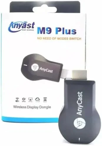 آداپتور وایرلس HDMI وای فای FBS® (M9-Plus) با کیفیت 1080P (آداپتور گیرنده تلویزیون) و (دانگل Airplay) و (انعکاس صفحه نمایش) و (پشتیبانی از Miracast/Airplay DLNA از تلفن به تلویزیون) مشکی (M9-Plus)