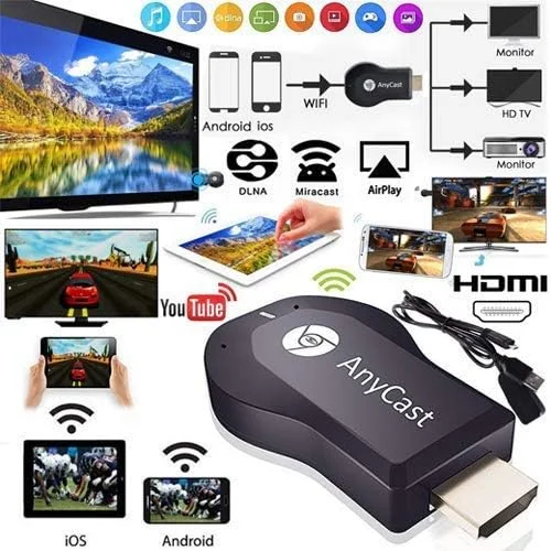 دانگل HDMI وای فای M4 Plus و نمایشگر بی سیم برای تلویزیون، لپ تاپ، کامپیوتر، تبلت، و همه تلفن های هوشمند دانگل HDMI وای فای M4 Plus و نمایشگر بی سیم برای تلویزیون، لپ تاپ، کامپیوتر، تبلت، و همه تلفن های هوشمند