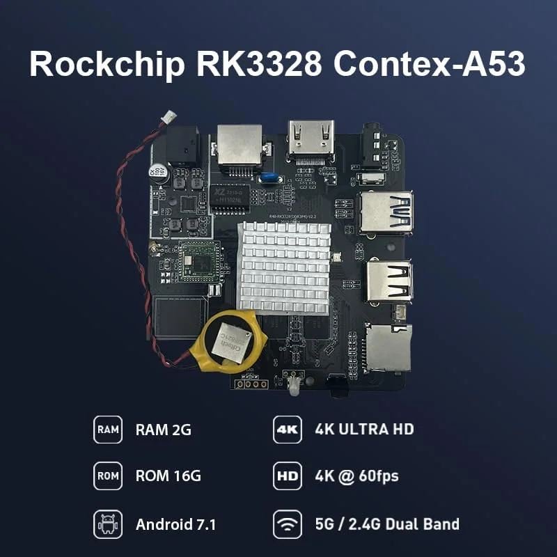 دستگاه پخش کننده دیجیتال ساینیج Lunzn 2+16G برای نمایش تبلیغات منوی رستوران (YM06 (2+16G))