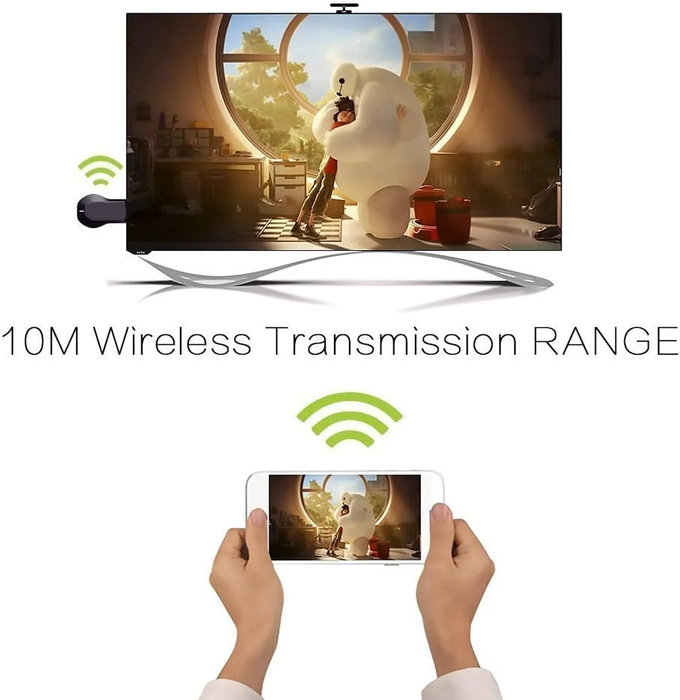 آداپتور HDMI بی سیم نمایشگر وای فای V88R® M9 (دانگل MIRACAST مدل M9) آداپتور HDMI بی سیم نمایشگر وای فای V88R® M9 (دانگل MIRACAST مدل M9)