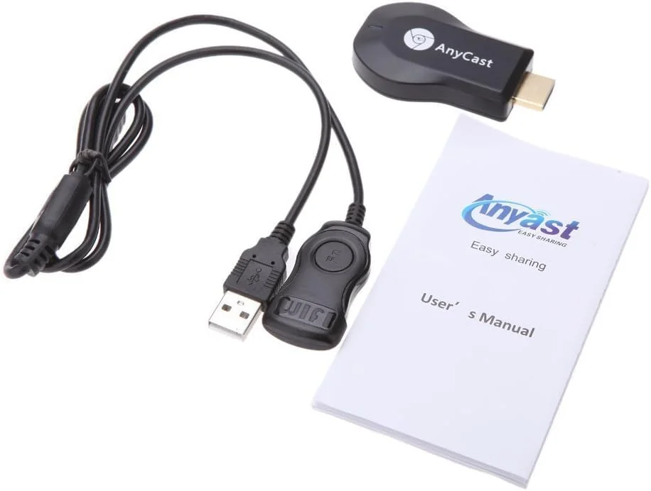 دانگل وای فای AnyCast M2 Plus Miracast، آداپتور HDMI Airplay، گیرنده دانگل وای فای بی سیم DLNA Screen Mirroring برای Apple iPhone 8 [dpl]