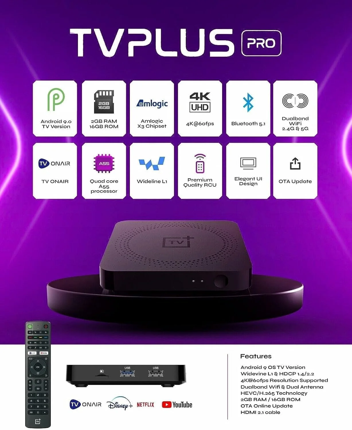 اندروید باکس 2023 Tv Plus Pro با وای فای دو بانده 5G و پورت گیگابیتی LAN، دارای 2 گیگابایت رم و 16 گیگابایت حافظه، بهتر از mag 540w3 و mag 524w3 - TVplus pro ...توسط Meentek... اندروید باکس 2023 Tv Plus Pro با وای فای دو بانده 5G و پورت گیگابیتی LAN، دارای 2 گیگابایت رم و 16 گیگابایت حافظه، بهتر از mag 540w3 و mag 524w3 - TVplus pro ...توسط Meentek...