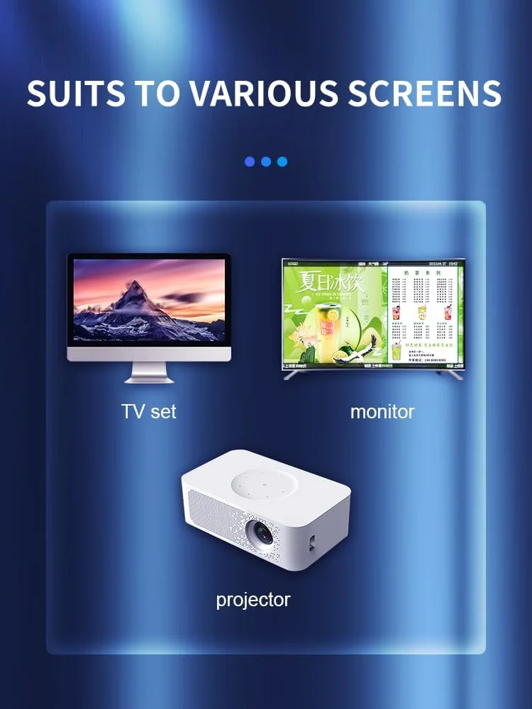 جعبه پخش کننده تبلیغات دیجیتال Lunzn YM05، پخش کننده رسانه تبلیغاتی تجاری برای کسب و کار، قابل حمل، تبلیغات قابل تنظیم، ورودی HDMI، دارای WiFi، پخش USB جعبه پخش کننده تبلیغات دیجیتال Lunzn YM05، پخش کننده رسانه تبلیغاتی تجاری برای کسب و کار، قابل حمل، تبلیغات قابل تنظیم، ورودی HDMI، دارای WiFi، پخش USB