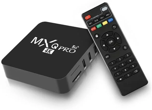 پخش کننده رسانه هوشمند Pro 5G Android 13.1 TV Box - با 1 گیگابایت رم، 8 گیگابایت رام، پشتیبانی از H.265 HD، پشتیبانی از 3D، وای فای دو بانده و پردازنده چهار هسته ای.