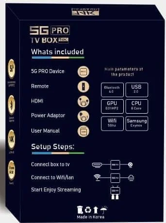 جعبه تلویزیون 5G Pro Ultra HD 2025 (نسخه IPL): 128 گیگابایت رم، 1 ترابایت رام، رزولوشن 14K UHD