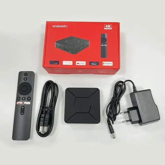 اندروید باکس Q5، پخش کننده رسانه هوشمند 4K، رم 2 گیگابایت، حافظه 8 گیگابایت، Allwinner H313، ریموت کنترل صوتی