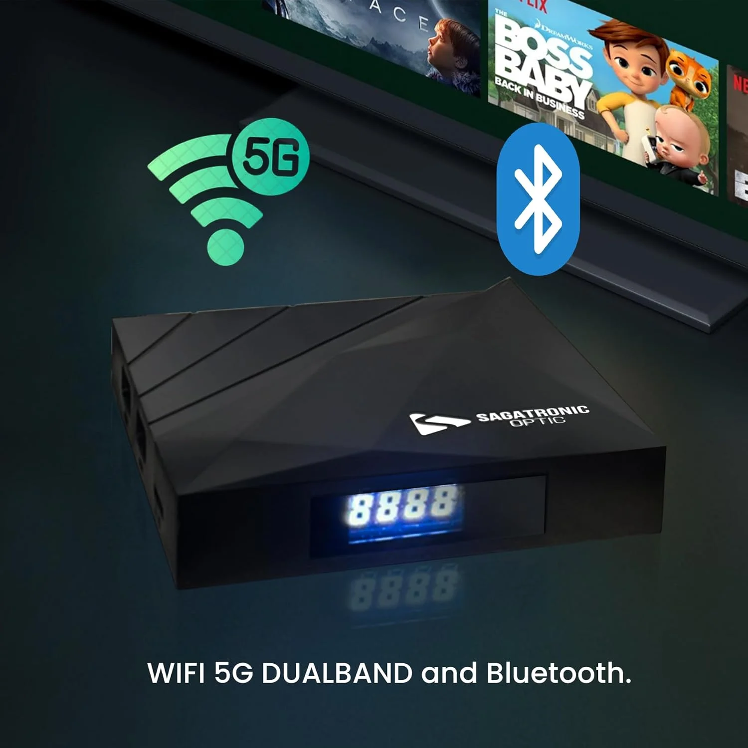 استریم چند رسانه ای Leyf Pro Max 4K Android 11 با 2 گیگابایت رم و 16 گیگابایت حافظه فلش، وای فای، بلوتوث و HDMI