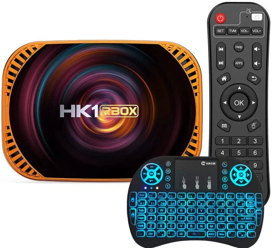 اندروید باکس تلویزیون LIROM 11.0 با 4 گیگابایت رم و 128 گیگابایت رام، پردازنده چهار هسته ای S905X4 64 بیتی با وای فای دوگانه 5 گیگاهرتز/2.4 گیگاهرتز BT 4.2، USB 3.0 Ultra HD 8K/4K H.265 1000M ست تاپ باکس، 4 گیگابایت + 128 گیگابایت