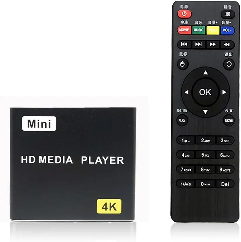 پخش کننده رسانه HDMI، پخش کننده رسانه دیجیتال 4K Full HD با کنترل از راه دور، پشتیبانی از درایو USB، کارت SD، خروجی 4K@30Hz، رمزگشایی H.265 برای پخش تبلیغاتی چند رسانه ای تلویزیون با پخش خودکار.
