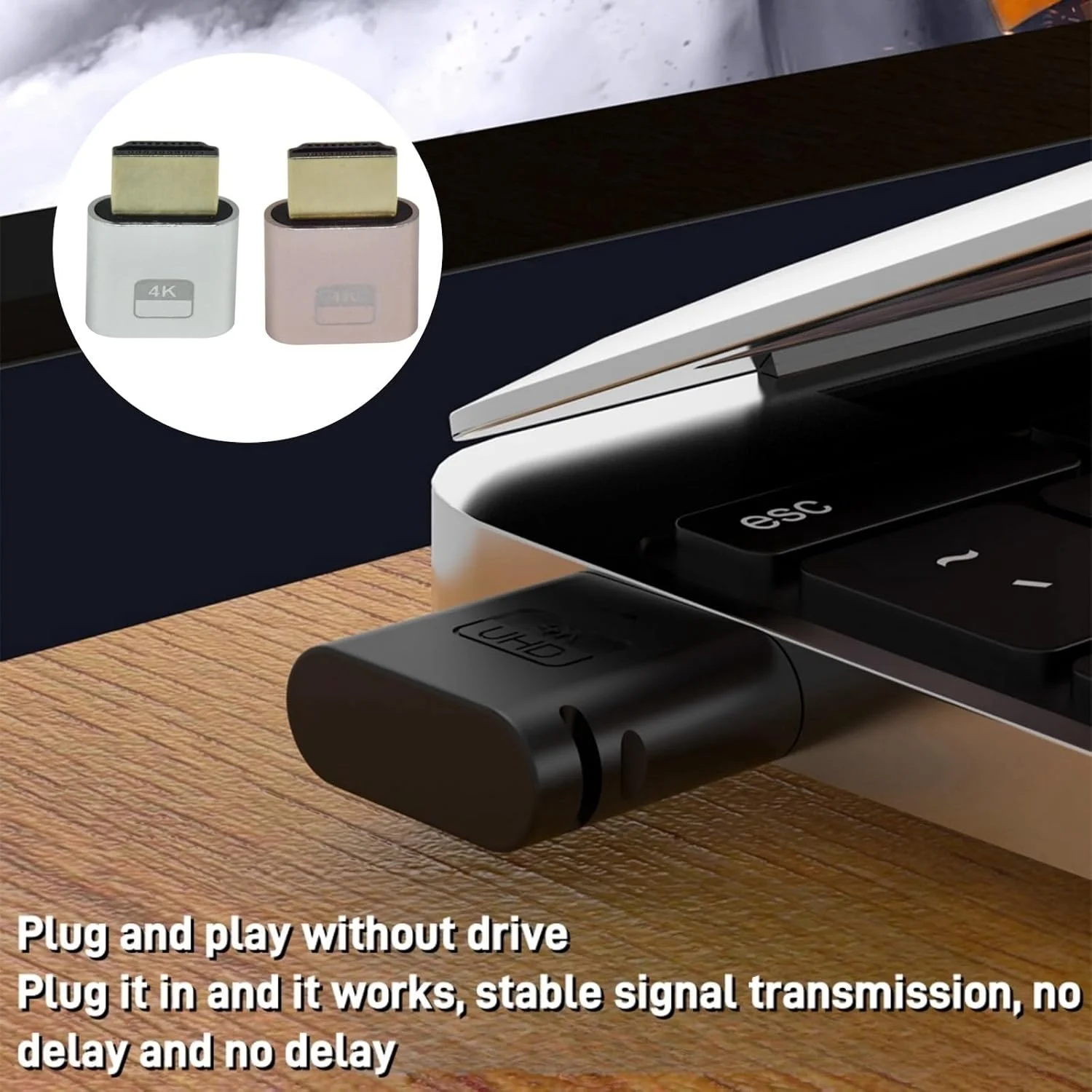 دستگاه استریمینگ تلویزیون 2 عددی، دستگاه های استریمینگ برای تلویزیون، آداپتور نمایشگر بی سیم، دستگاه میرورینگ صفحه نمایش، دستگاه های هوشمند، استیک هوشمند تلویزیون، استیک های تلویزیون با تمام کانال ها، دستگاه میرورینگ صفحه نمایش (نقره ای + صورتی)