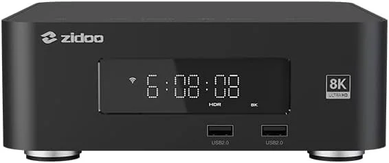 مدیا پلیر اندروید 8K Zidoo Z30 Pro، Amlogic S928X-K، رم 6 گیگابایتی DDR4، حافظه 64 گیگابایتی eMMC، Dolby Vision، DTS:X، HDR10+، HDMI 2.1، WiFi 6، BT 5.2، تصویر AI، AVS3، صدای Hi-Fi، دیوار پوستر، موسیقی بدون افت کیفیت