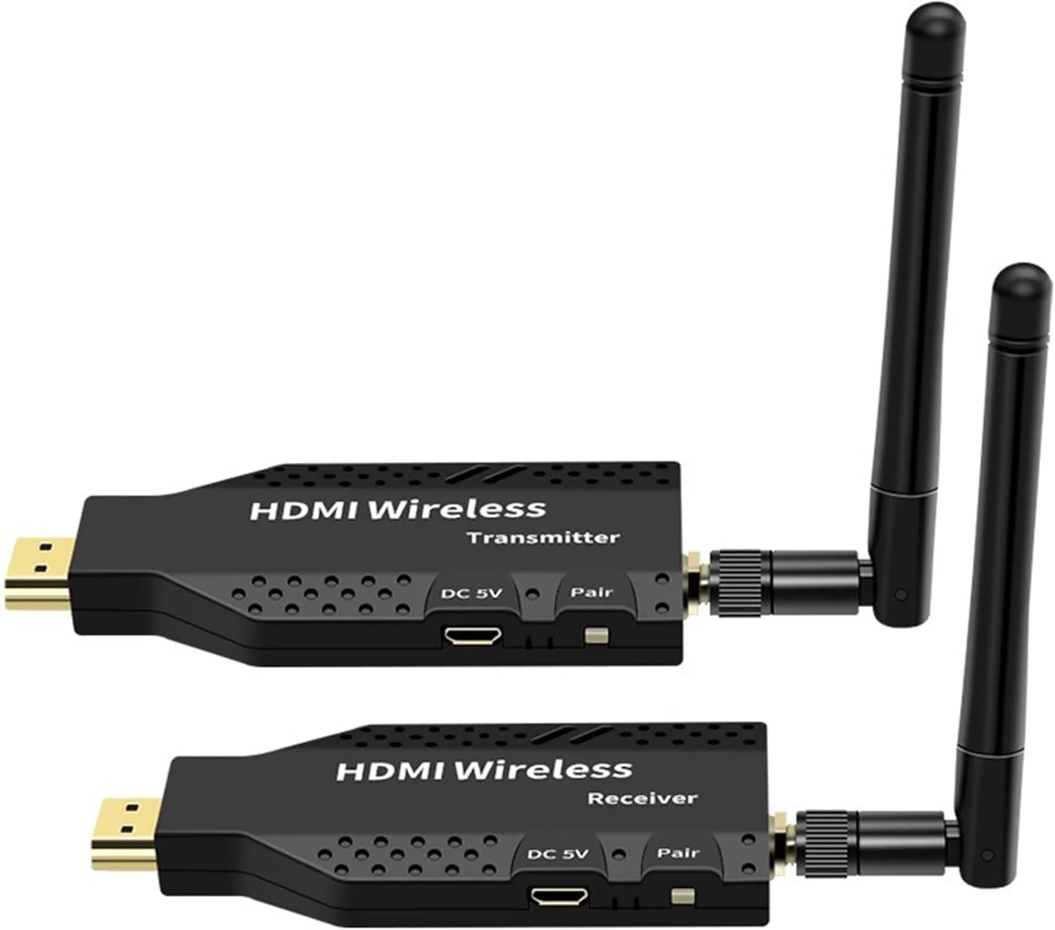 اکستندر HDMI بی‌سیم 1080P مدل XYKJOBC با برد 50 متر، فرستنده 1 به 4، فرستنده و گیرنده ویدیو برای PS4، دوربین، لپ‌تاپ، کامپیوتر به تلویزیون، مانیتور، پروژکتور (TX+RX)