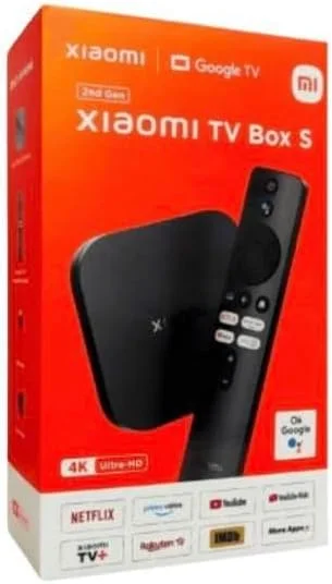 شیائومی Mi Box S (نسل دوم) با پخش کننده رسانه ای 4K Ultra HD | اتصال دو بانده | Google TV و Google Assistant و پشتیبانی از راه دور - مشکی