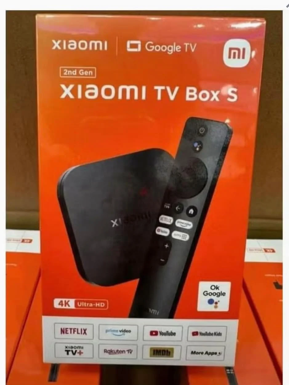 شیائومی Mi Box S (نسل دوم) با پخش کننده رسانه ای 4K Ultra HD | اتصال دو بانده | Google TV و Google Assistant و پشتیبانی از راه دور - مشکی