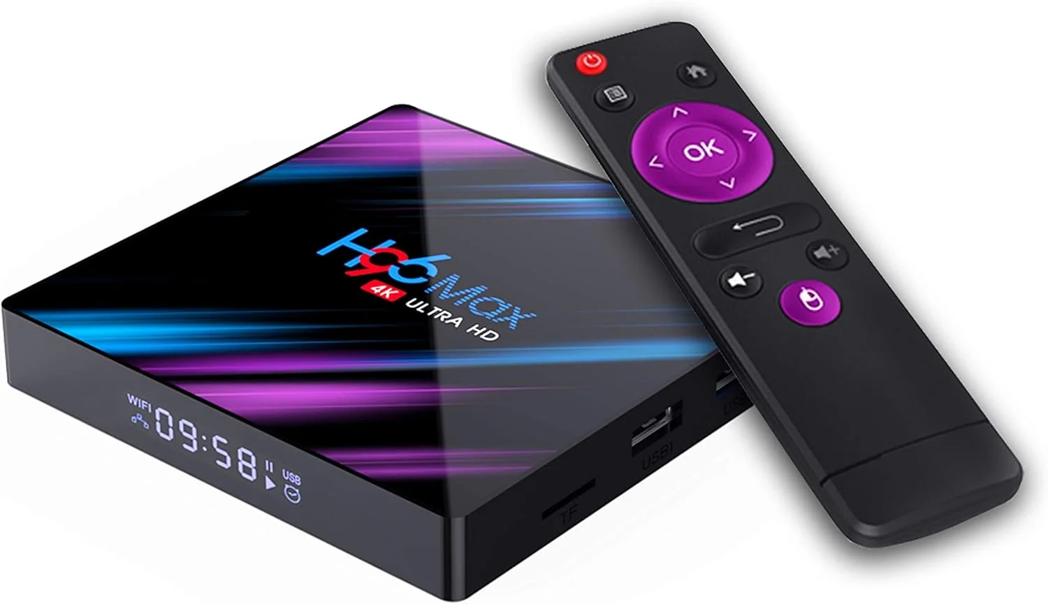 اندروید باکس H96Max Xilibod مدل 2GB RAM 16GB ROM Mali 450 RK3318 Quad Core 64bit Cortex A53 2.4GHz/5GHz WiFi 100M DLAN Smart TV Box - مدل: H96Max 2GB 16GB