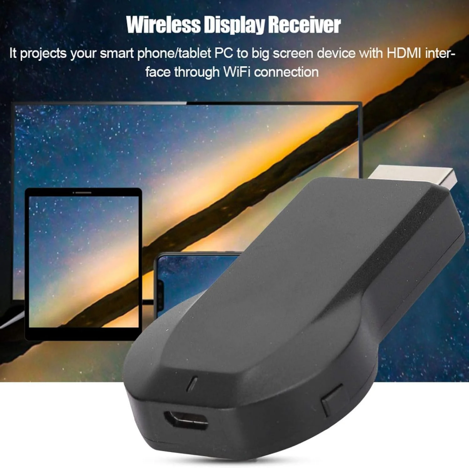 آداپتور نمایشگر بی سیم ZXFSY HDMI دانگل نمایشگر WiFi تلویزیون انعکاس صفحه نمایش موبایل برای Airplay Miracast DLNA