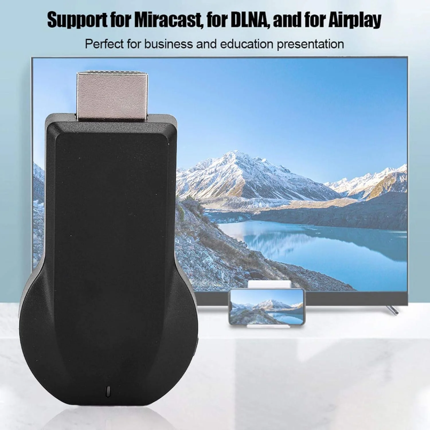 آداپتور نمایشگر بی سیم ZXFSY HDMI دانگل نمایشگر WiFi تلویزیون انعکاس صفحه نمایش موبایل برای Airplay Miracast DLNA