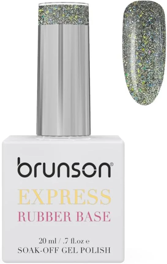 ژل بیس رابر برانسون 20 میلی لیتر - بیس کت ژل یو وی/ال ای دی با ماندگاری طولانی برای ناخن های ضعیف و شکننده - وگان، بدون تست حیوانی، لاک ژل بیلدر انعطاف پذیر برای تقویت ناخن های طبیعی