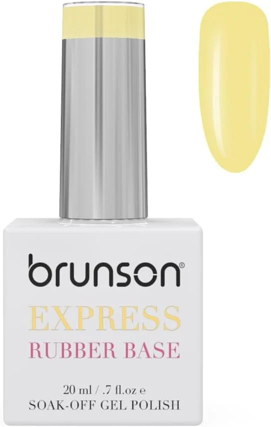 ژل بیس رابر برانسون 20 میلی لیتر - بیس کت ژل یو وی/ال ای دی با ماندگاری طولانی برای ناخن های ضعیف و شکننده - وگان، بدون تست حیوانی، لاک ژل بیلدر انعطاف پذیر برای تقویت ناخن های طبیعی