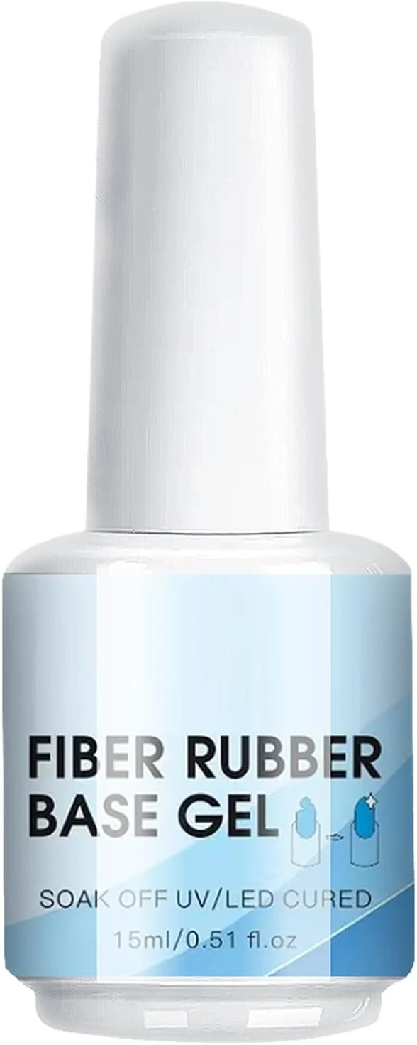ژل بیلدر ناخن، ژل ترمیم کننده ناخن با الیاف تقویت کننده | پرایمر 15 میلی لیتری با خشک شدن سریع، ابزار مانیکور برای مسافرت های داخلی، خارجی، منزل و سالن