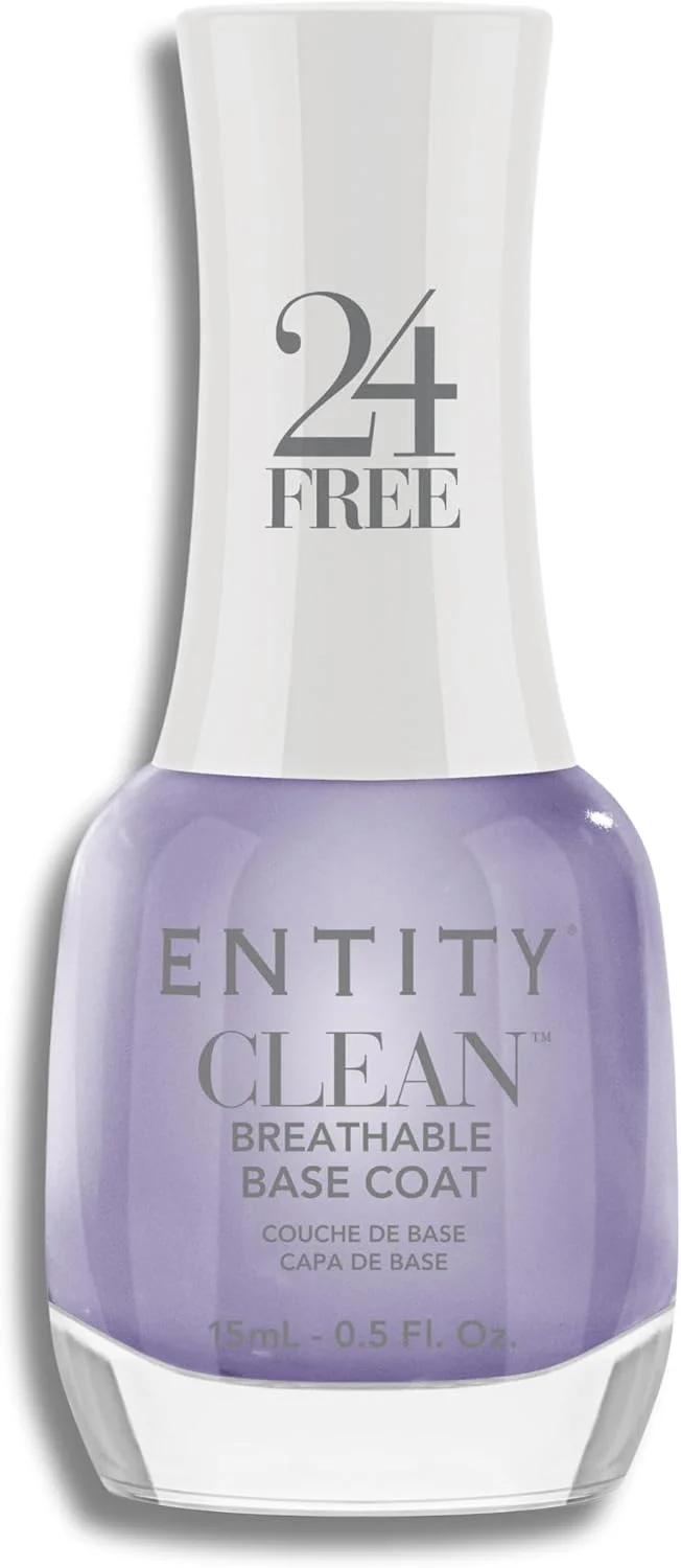 لاک پایه تمیز و قابل تنفس Entity، 15 میلی لیتر، لاک ناخن وگان و بدون تست حیوانی با بیوتین افزوده، لاک پایه ناخن حلال، لاک پایه ناخن ارگانیک