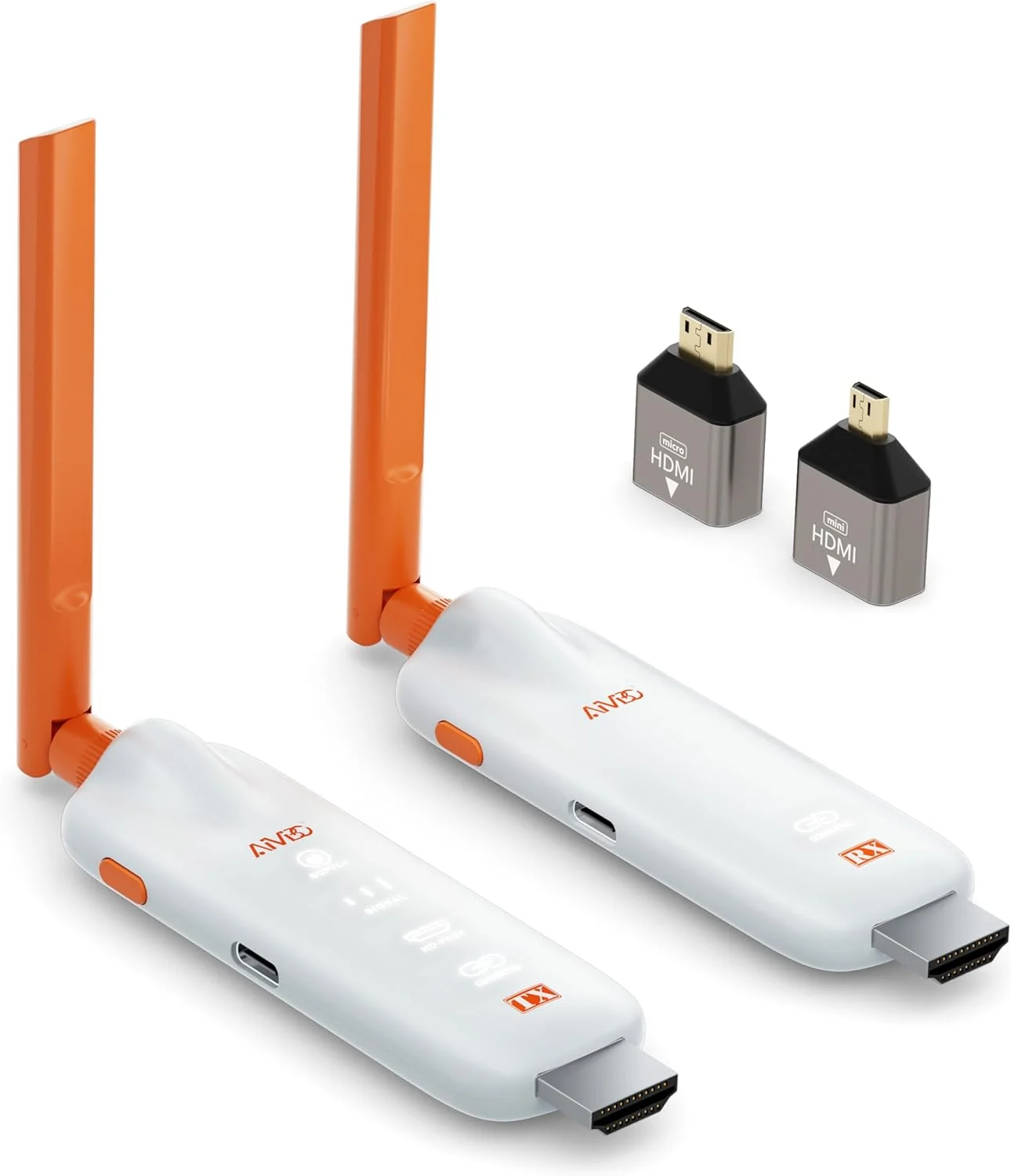 HDMI بی‌سیم، تا 6RX، HDMI بی‌سیم 5G TIMBOOTECH 2025 با نمایشگر LED، اتصال آسان، 1080P @ 60Hz، 50 متر برای لپ‌تاپ، تی‌وی باکس، دوربین به پروژکتور/تلویزیون/مانیتور/موبایل