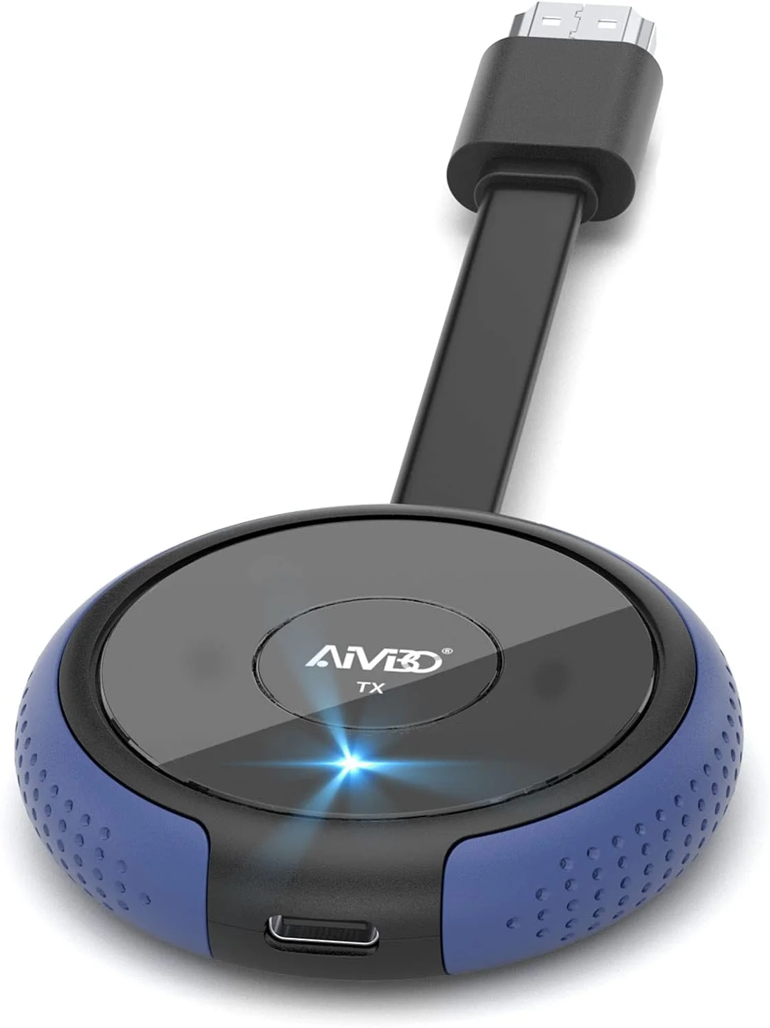 فرستنده HDMI بی‌سیم، توسعه‌دهنده بی‌سیم HDMI 5G AIMIBO، پخش ویدئو/صوتی/فایل 4K برای تلفن، لپ‌تاپ، دوربین، جعبه کابل، نتفلیکس، به HDTV، مانیتور، پروژکتور، 50 متر، آبی