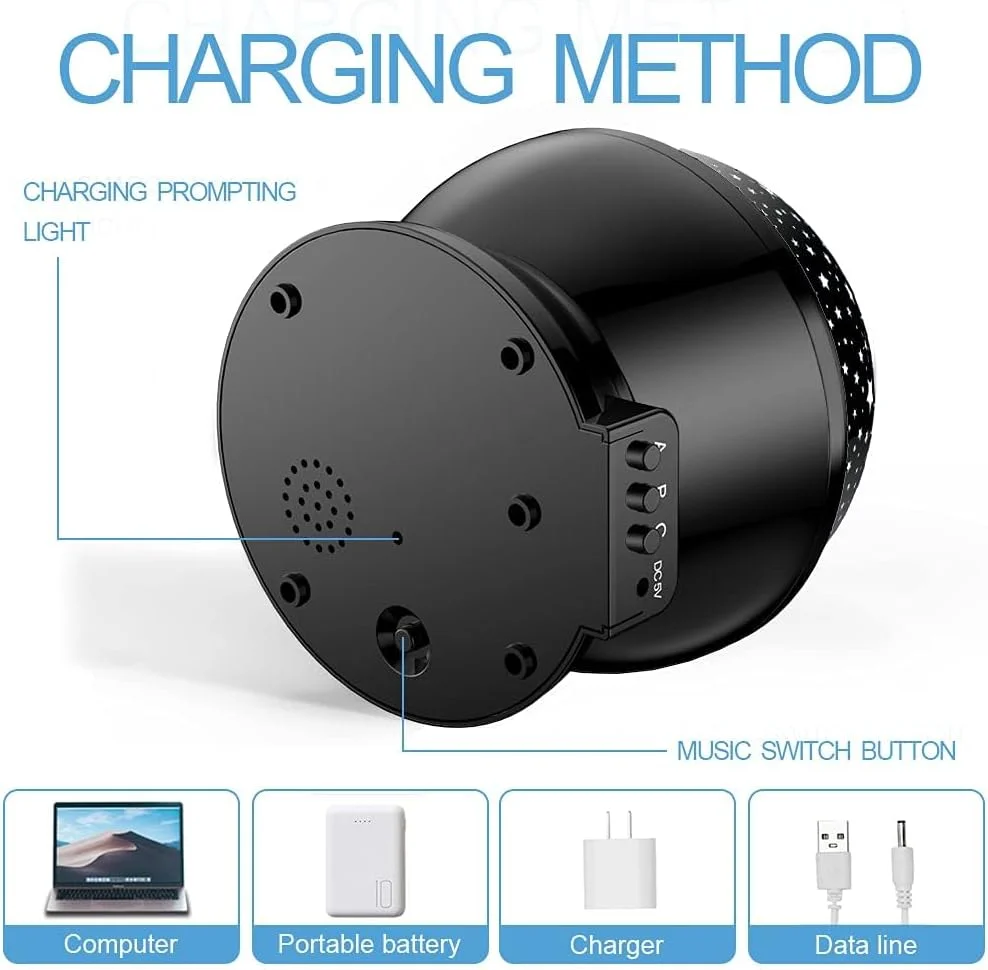 پروژکتور چراغ خواب آسمان پرستاره کودکانه KASTWAVE، چرخش 360 درجه، 4 LED، 8 تغییر رنگ، تغذیه از طریق USB، ایده آل برای اتاق خواب کودکان و دکوراسیون مهمانی پروژکتور چراغ خواب آسمان پرستاره کودکانه KASTWAVE، چرخش 360 درجه، 4 LED، 8 تغییر رنگ، تغذیه از طریق USB، ایده آل برای اتاق خواب کودکان و دکوراسیون مهمانی