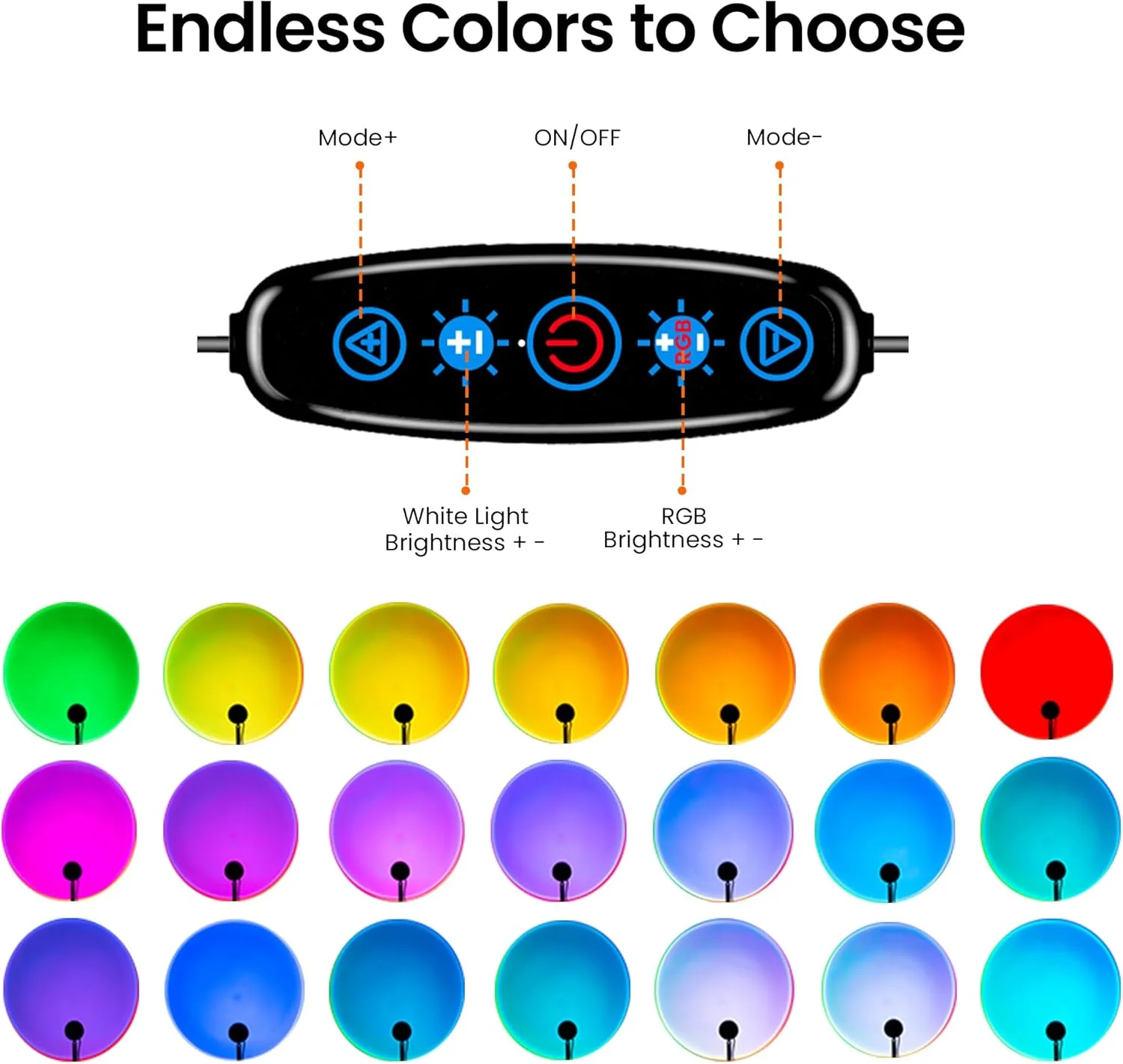 چراغ پروژکتور غروب خورشید Tsrarey، نه تنها 21 رنگ چراغ غروب، چرخش 180 درجه چراغ LED، دکمه فشاری و پروژکتور کنترل برنامه برای دکوراسیون اتاق خواب مهمانی چراغ پروژکتور غروب خورشید Tsrarey، نه تنها 21 رنگ چراغ غروب، چرخش 180 درجه چراغ LED، دکمه فشاری و پروژکتور کنترل برنامه برای دکوراسیون اتاق خواب مهمانی