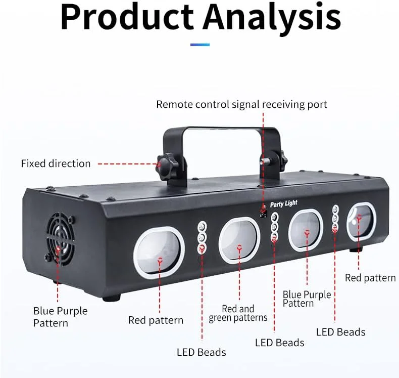 چراغ مهمانی XHXD، چراغ های دیسکو DJ، چراغ های لیزری با حسگر صدا با جلوه سه بعدی، چراغ های استیج فلش پروژکتور نمایش خانگی کریسمس هالووین مهمانی تولد دکوراسیون باشگاه KTV بار کارائوکه رقص چراغ مهمانی XHXD، چراغ های دیسکو DJ، چراغ های لیزری با حسگر صدا با جلوه سه بعدی، چراغ های استیج فلش پروژکتور نمایش خانگی کریسمس هالووین مهمانی تولد دکوراسیون باشگاه KTV بار کارائوکه رقص