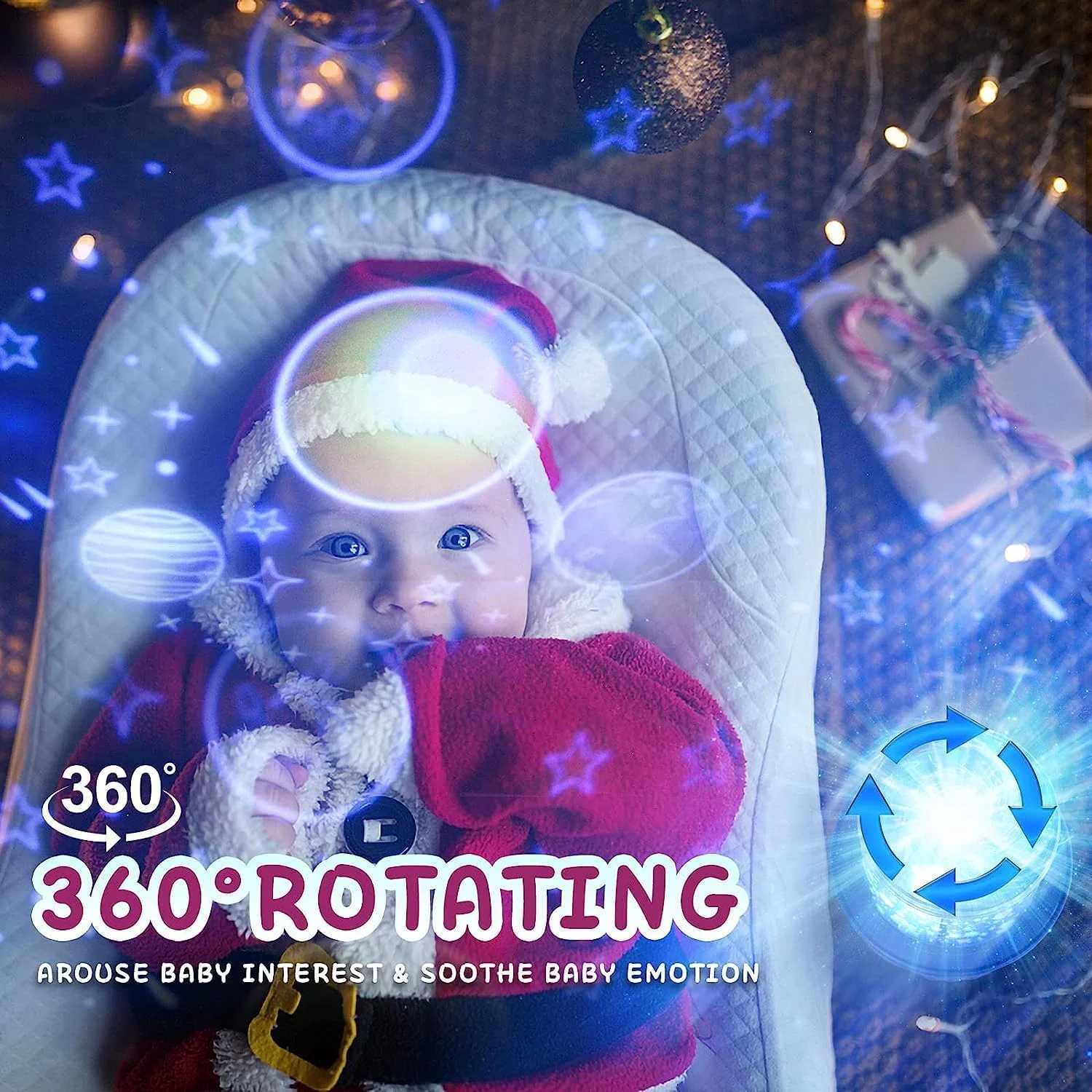 چراغ پروژکتور آسمان پرستاره XBLDS برای کودکان، چراغ خواب موزیکال LED کمک خواب کودک، 6 فیلم پروژکتوری، چرخش 360 درجه، دارای 8 آهنگ داخلی شارژ USB هدیه برای دکوراسیون اتاق کودک (خرگوش) - سفید چراغ پروژکتور آسمان پرستاره XBLDS برای کودکان، چراغ خواب موزیکال LED کمک خواب کودک، 6 فیلم پروژکتوری، چرخش 360 درجه، دارای 8 آهنگ داخلی شارژ USB هدیه برای دکوراسیون اتاق کودک (خرگوش) - سفید