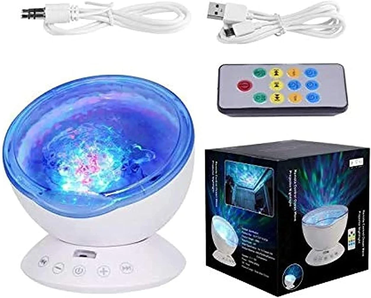 پروژکتور چراغ خواب LED طرح آسمان پرستاره و موج اقیانوس SKEIDO، لامپ جدید USB، نور شب فانتزی برای کودکان پروژکتور چراغ خواب LED طرح آسمان پرستاره و موج اقیانوس SKEIDO، لامپ جدید USB، نور شب فانتزی برای کودکان