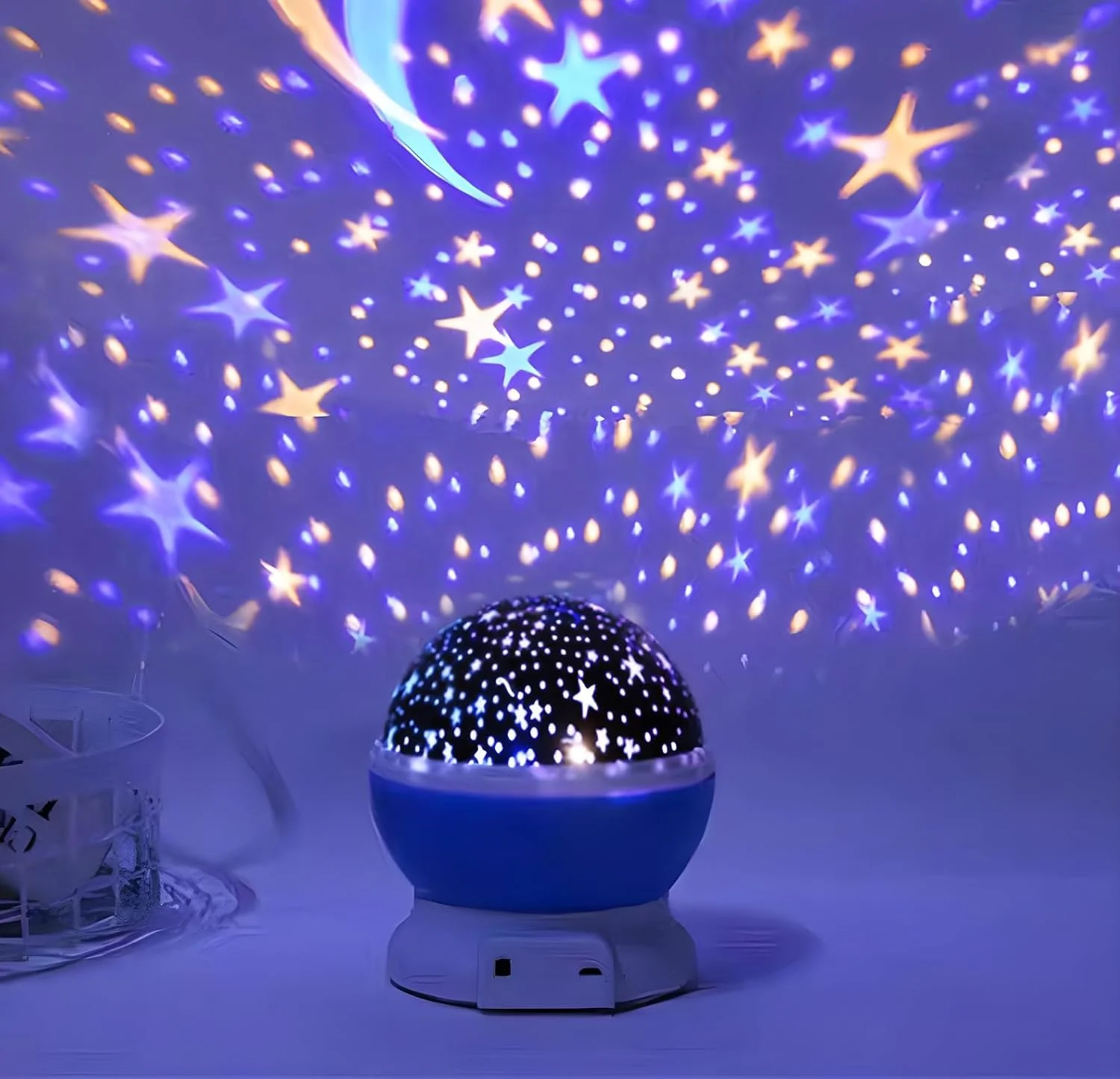 پروژکتور چراغ خواب آسمان پرستاره رمانتیک، نورپردازی خواب کودک، چراغ USB LED، پروژکتور چراغ شب ستاره ای برای کودک، چراغ ستاره ای چرخان 360 درجه برای کودکان، 9 حالت نور پروژکتور چراغ خواب آسمان پرستاره رمانتیک، نورپردازی خواب کودک، چراغ USB LED، پروژکتور چراغ شب ستاره ای برای کودک، چراغ ستاره ای چرخان 360 درجه برای کودکان، 9 حالت نور