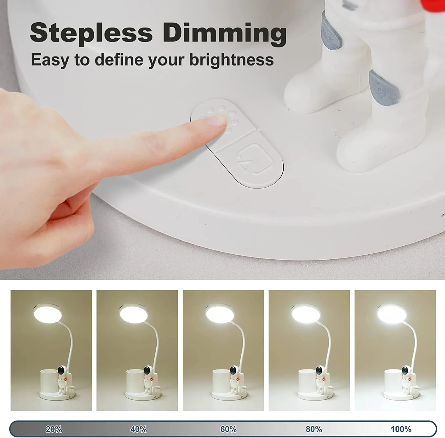 چراغ مطالعه فضانورد TERRIFI، چراغ مطالعه فضانورد کودک، چراغ خواب پروژکتوری برای کودکان، چراغ مطالعه LED با جا قلمی، پورت شارژ USB، چراغ مطالعه کوچک محافظ چشم هدیه ای برای پسران و دختران چراغ مطالعه فضانورد TERRIFI، چراغ مطالعه فضانورد کودک، چراغ خواب پروژکتوری برای کودکان، چراغ مطالعه LED با جا قلمی، پورت شارژ USB، چراغ مطالعه کوچک محافظ چشم هدیه ای برای پسران و دختران