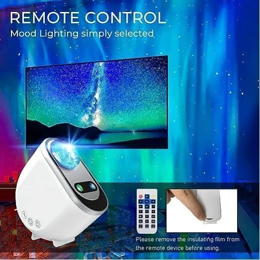 پروژکتور کهکشانی ستاره ای، پروژکتور نورهای شمالی شفق قطبی LED 3 در 1، نور ماه ستاره ای با 6 صدای سفید با بلندگوی بلوتوث برای هدیه کودکان و بزرگسالان، اتاق خواب، دکور اتاق پروژکتور کهکشانی ستاره ای، پروژکتور نورهای شمالی شفق قطبی LED 3 در 1، نور ماه ستاره ای با 6 صدای سفید با بلندگوی بلوتوث برای هدیه کودکان و بزرگسالان، اتاق خواب، دکور اتاق