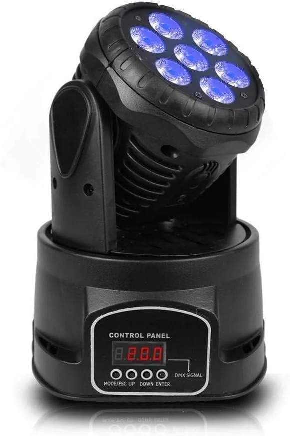 نورپردازی چرخشی استیج متحرک برای دی جی، نمایش، مهمانی رقص با لامپ های پروژکتور LED RGB، نور بارق دیسکو، کنترل DMX نورپردازی چرخشی استیج متحرک برای دی جی، نمایش، مهمانی رقص با لامپ های پروژکتور LED RGB، نور بارق دیسکو، کنترل DMX